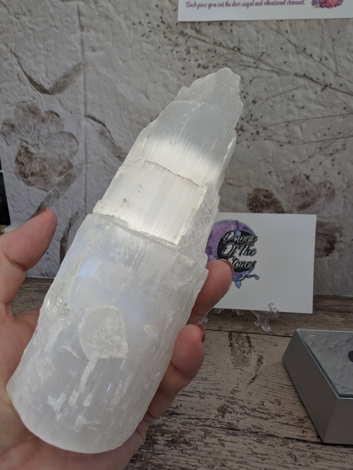 Satin Spar castle , raw