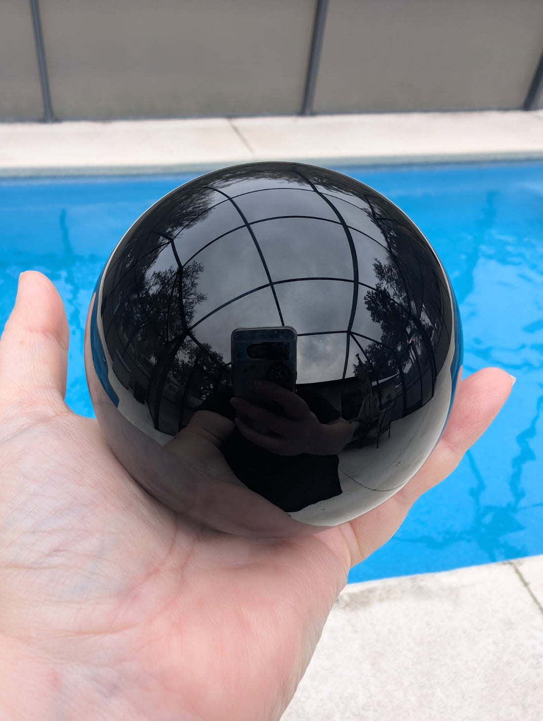Black Obsidian sphere