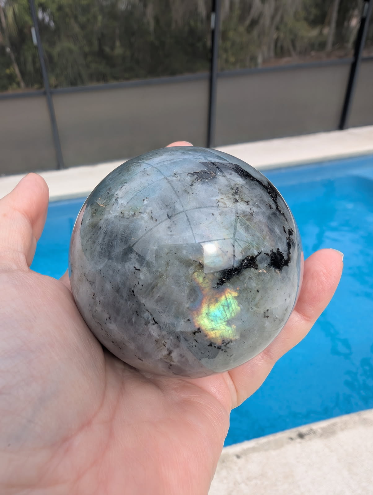 Labradorite sphere