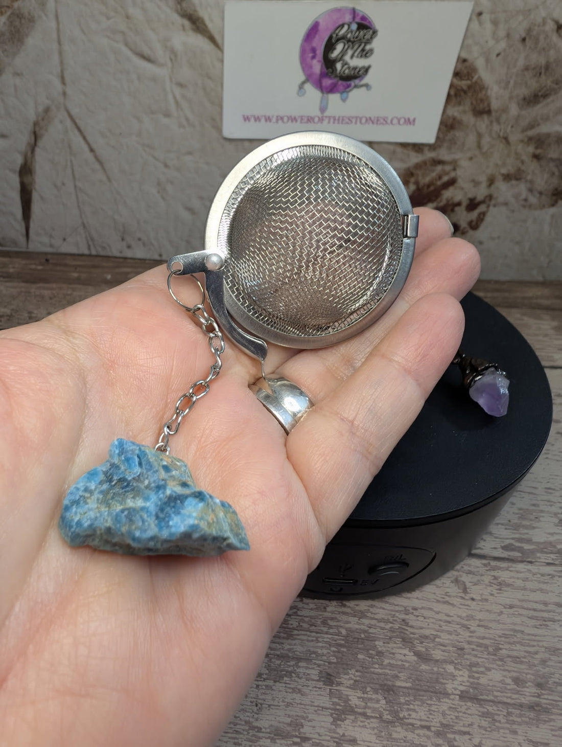 Tea ball and mini spoon set