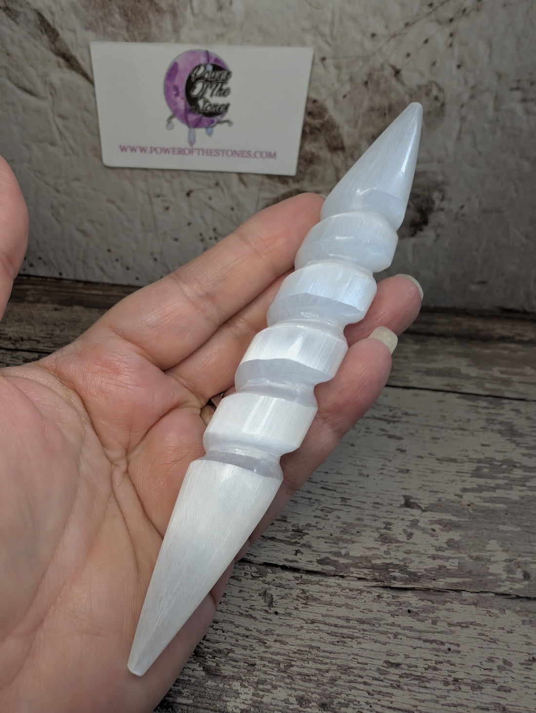 Satin Spar DT unicorn horn