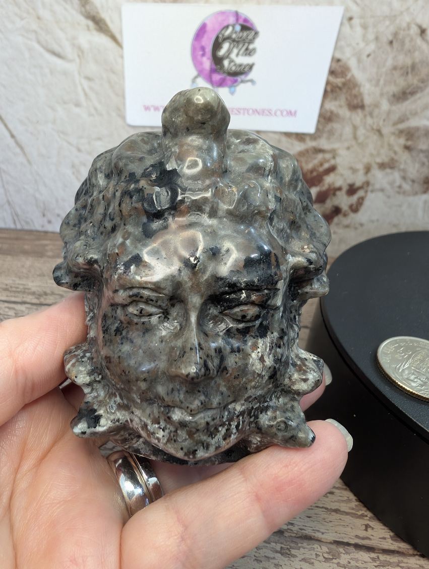 Emberlite Medusa carving.