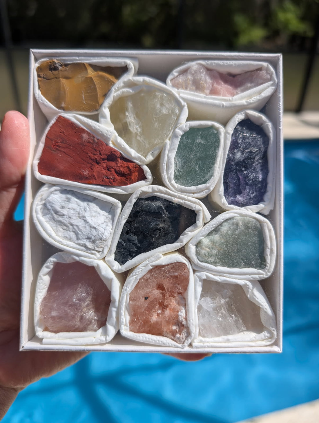 Mineral crystal raw box set