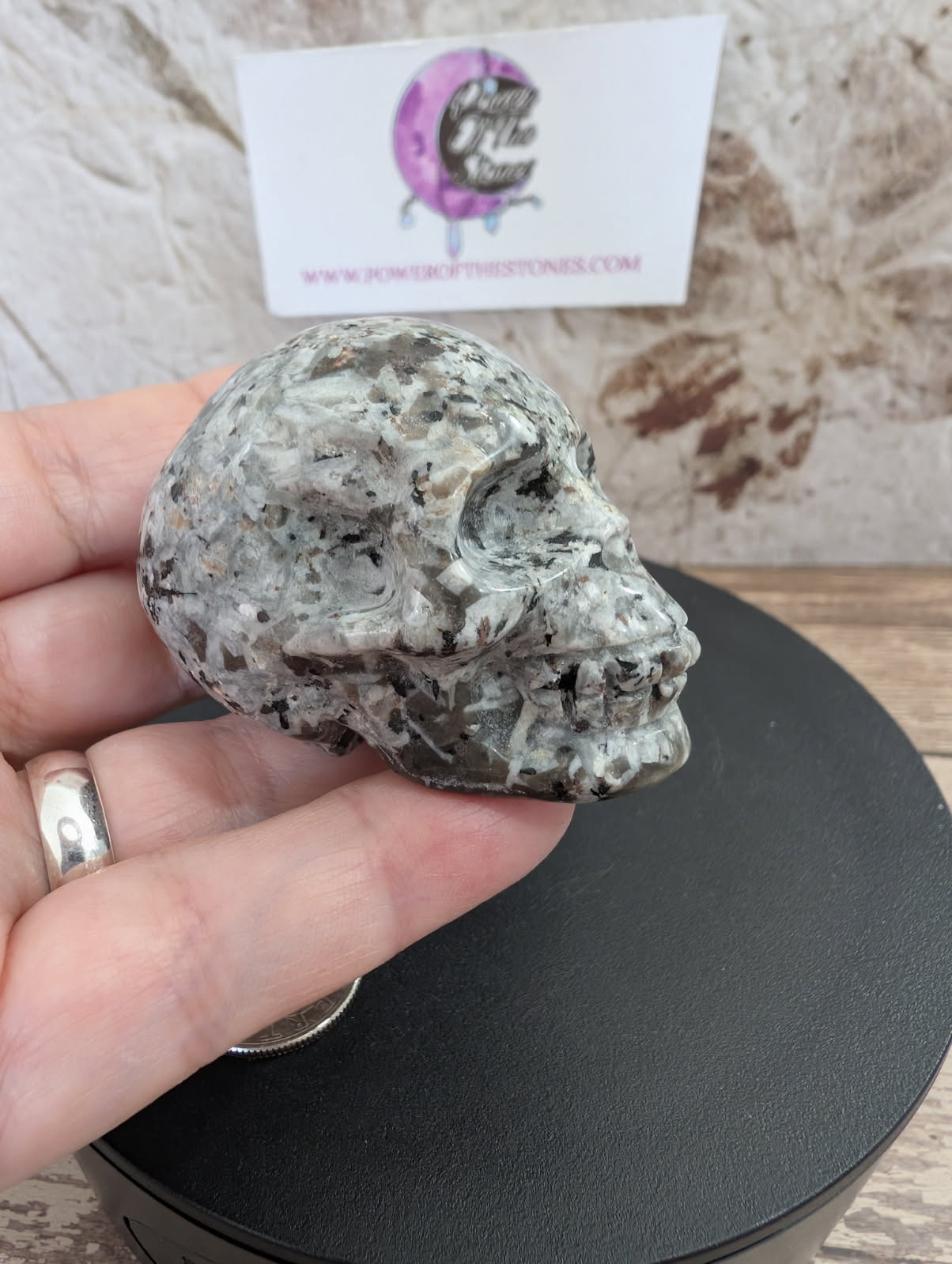 Emberlite carved skull