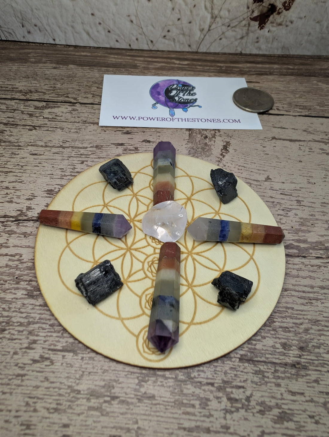 Crystal grid board set