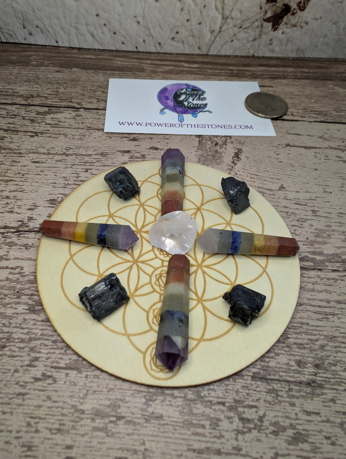 Crystal grid board set