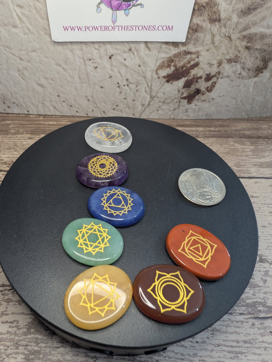 Chakra mini stone set