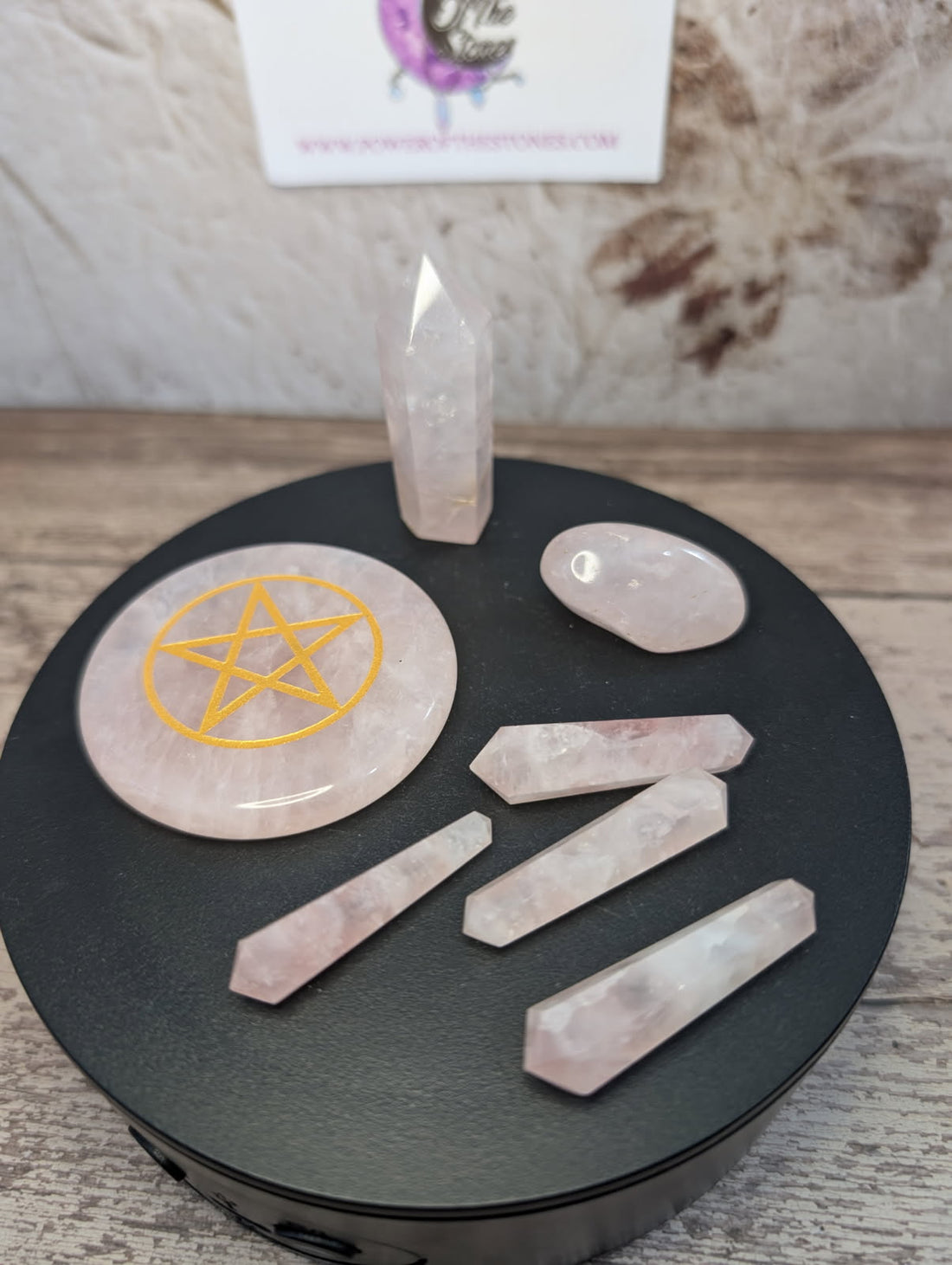 Rose Quartz crystal bundle set