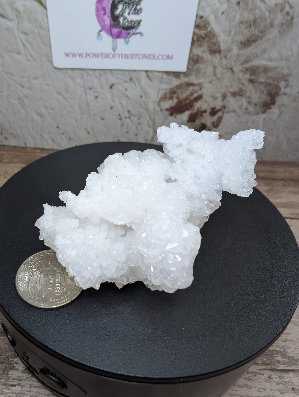 White Aragonite cluster