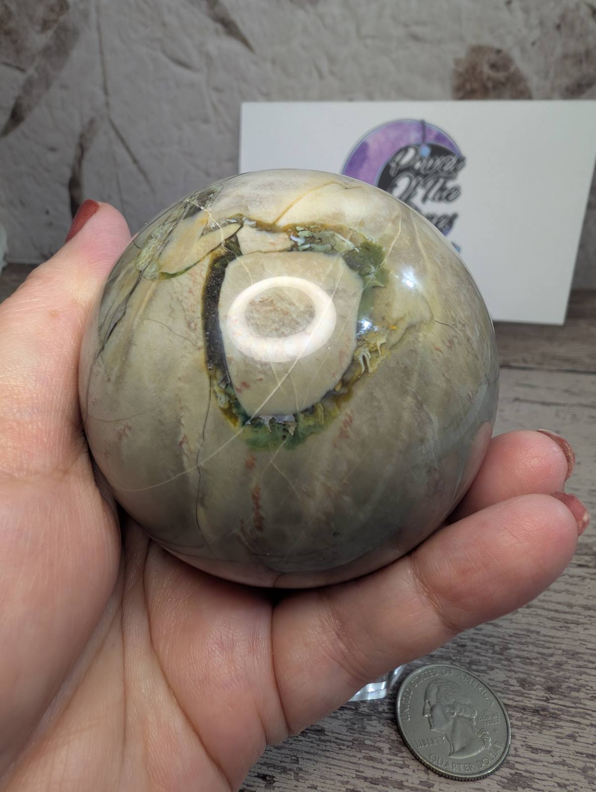 Volcano Agate sphere
