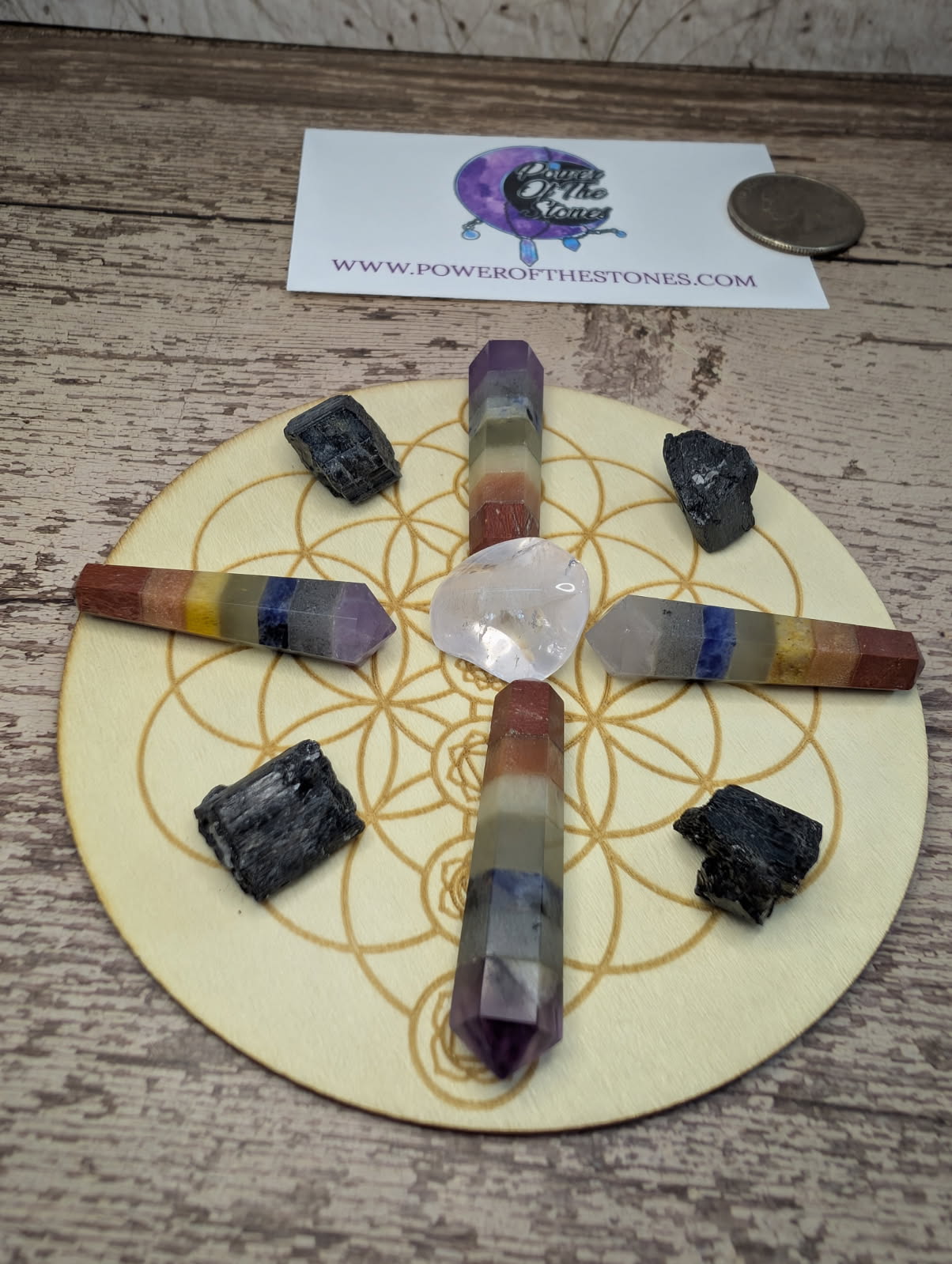 Crystal grid board set