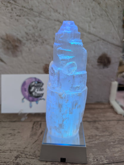 Satin Spar castle , raw
