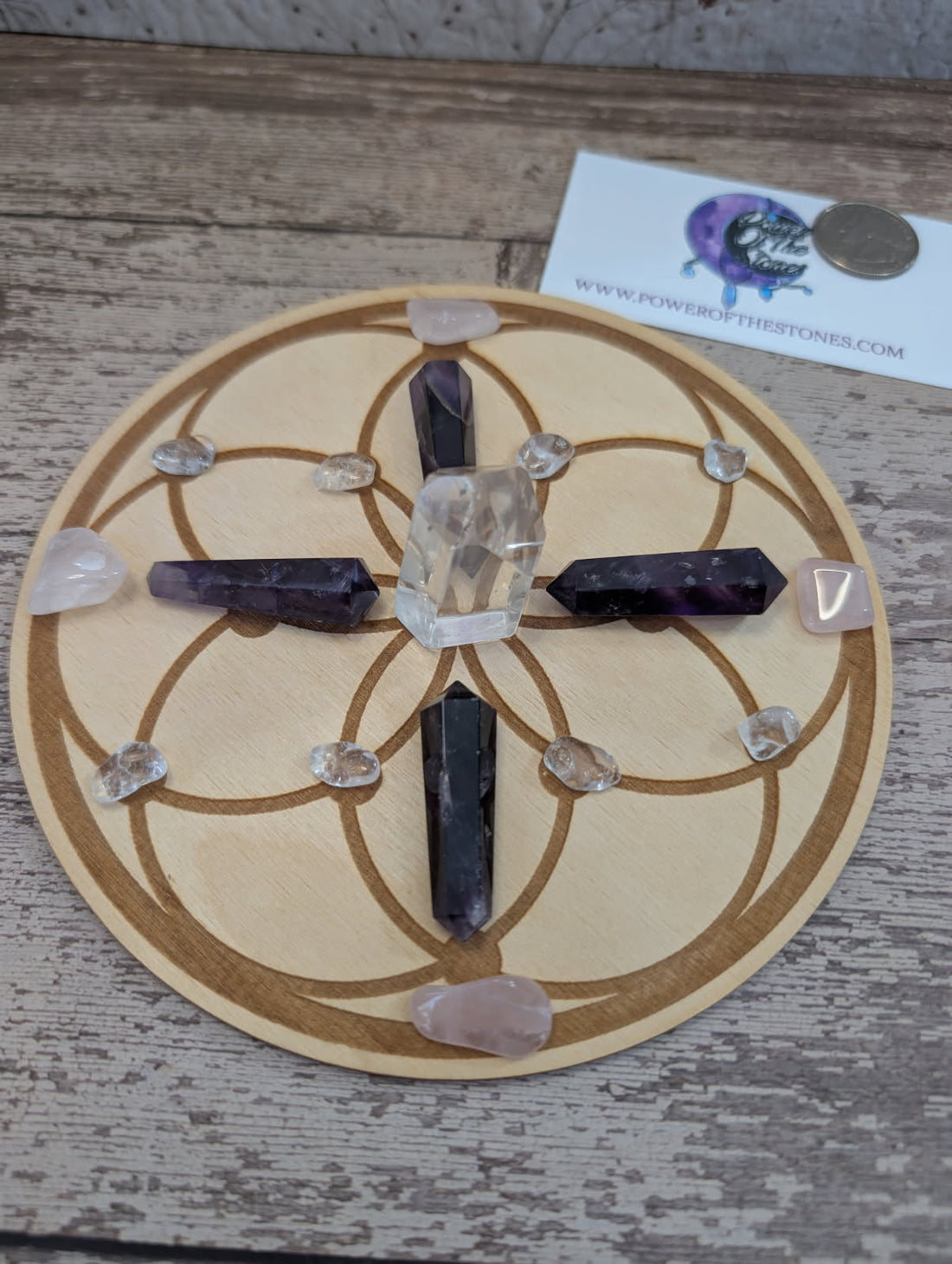 Crystal grid board set