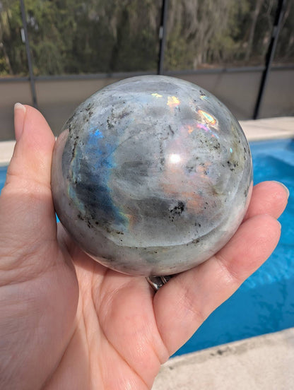 Labradorite sphere