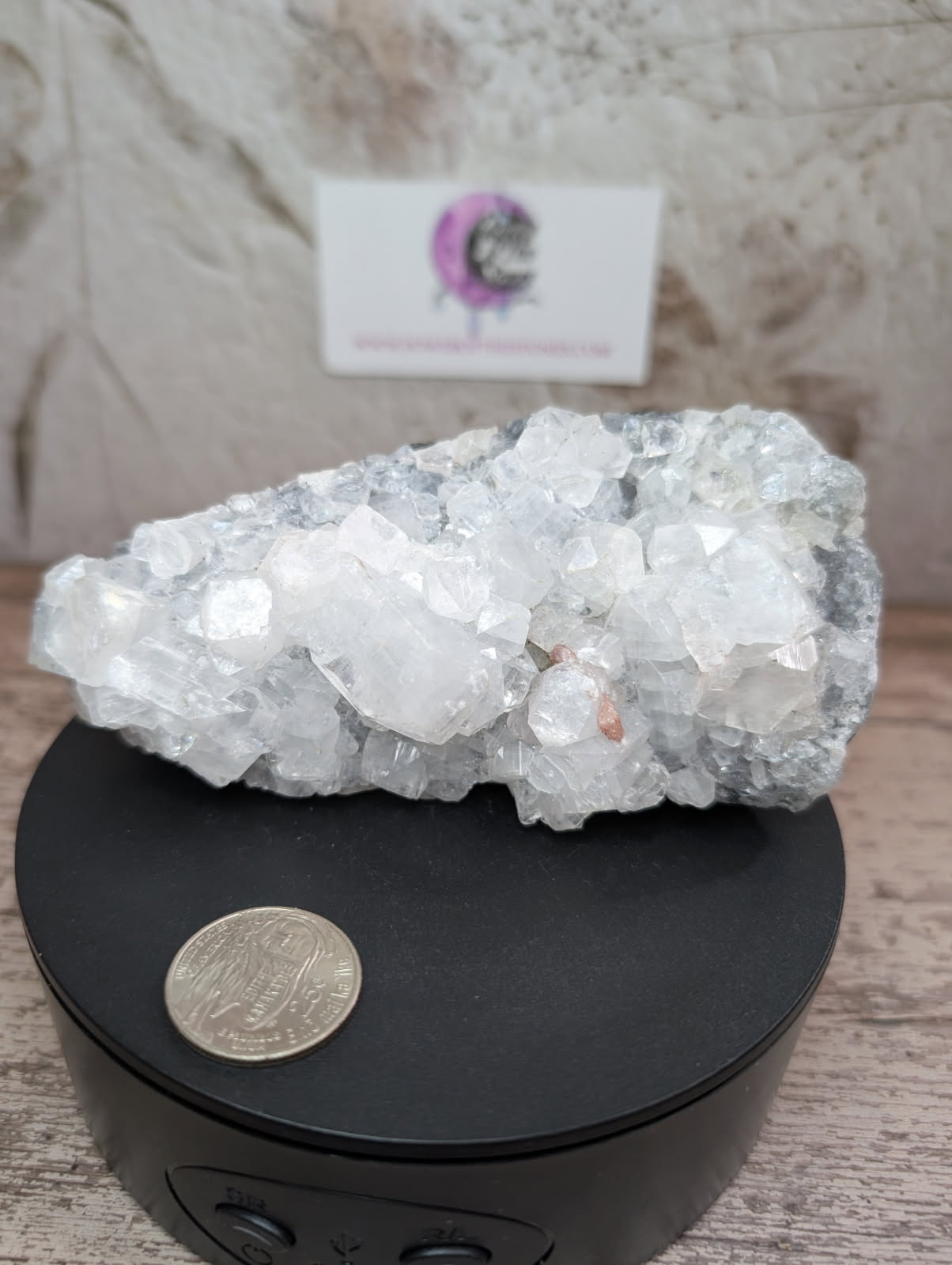Apophyllite cut base cluster