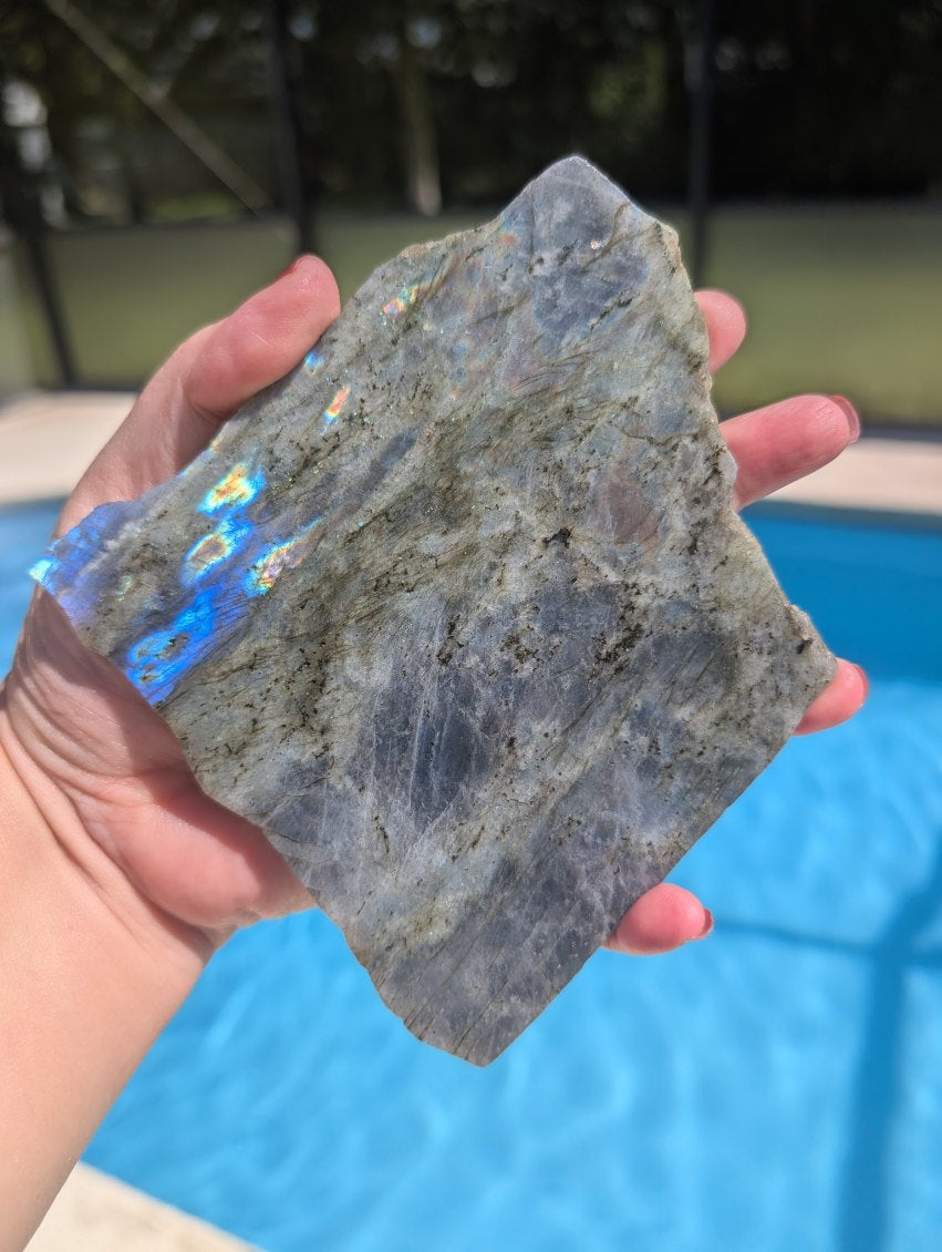 Labradorite thin slab