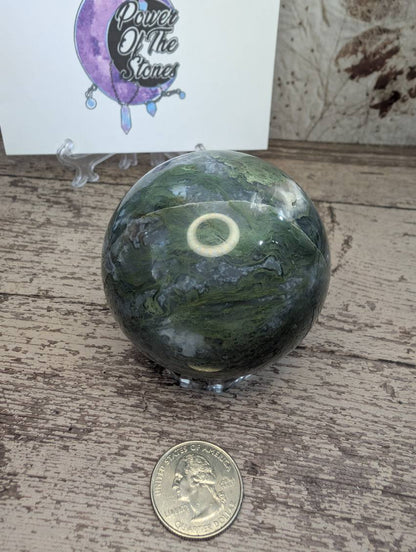 Moss Agate Sphere