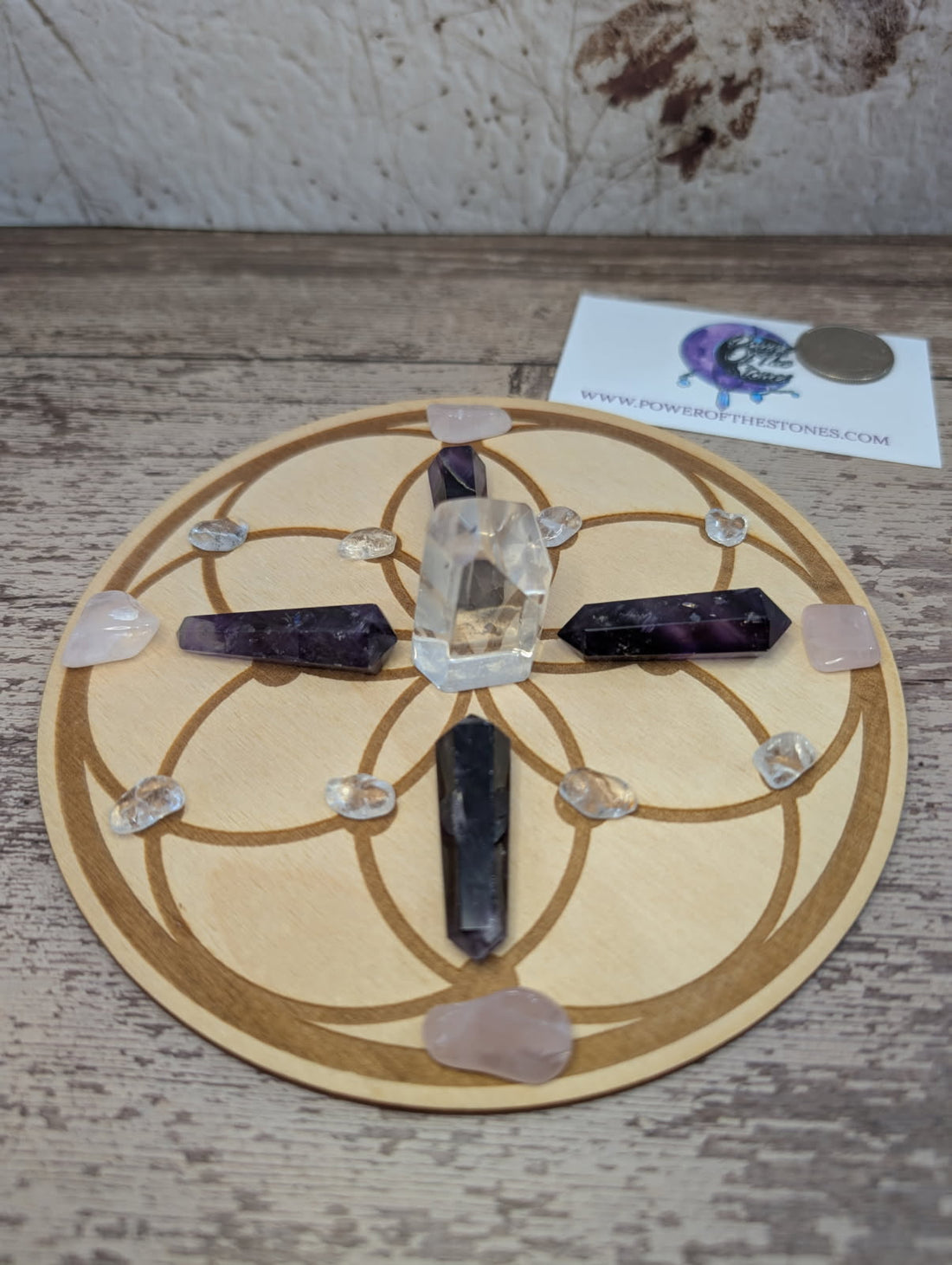 Crystal grid board set