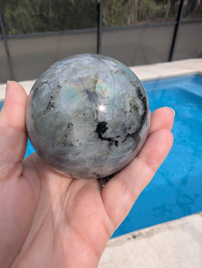 Labradorite sphere