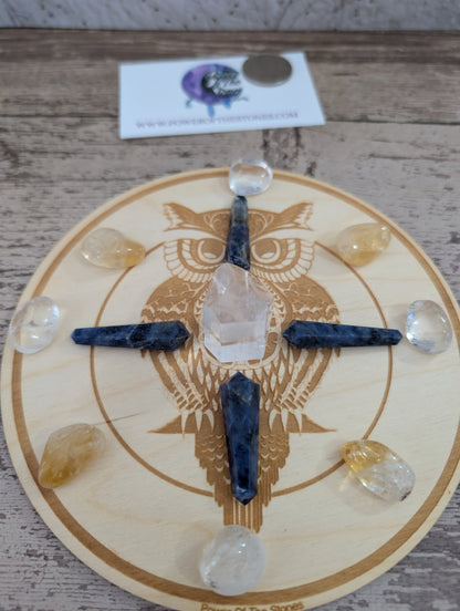 Crystal grid board set