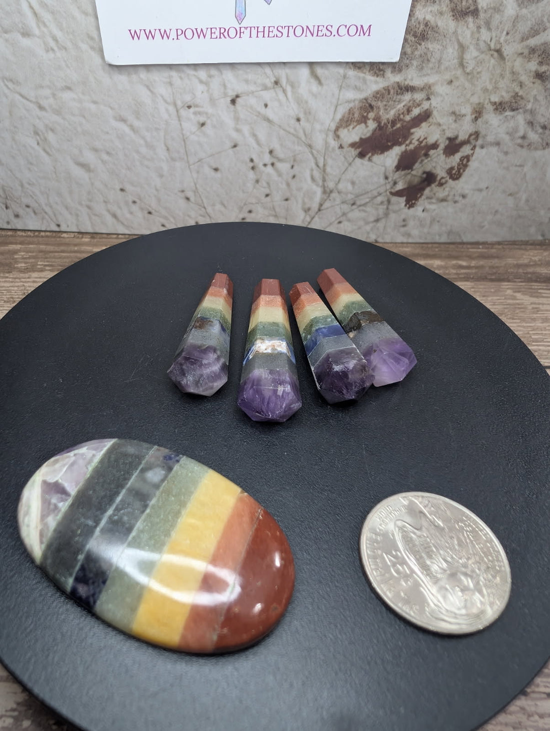 Chakra mini DT points / Worry stone bundle