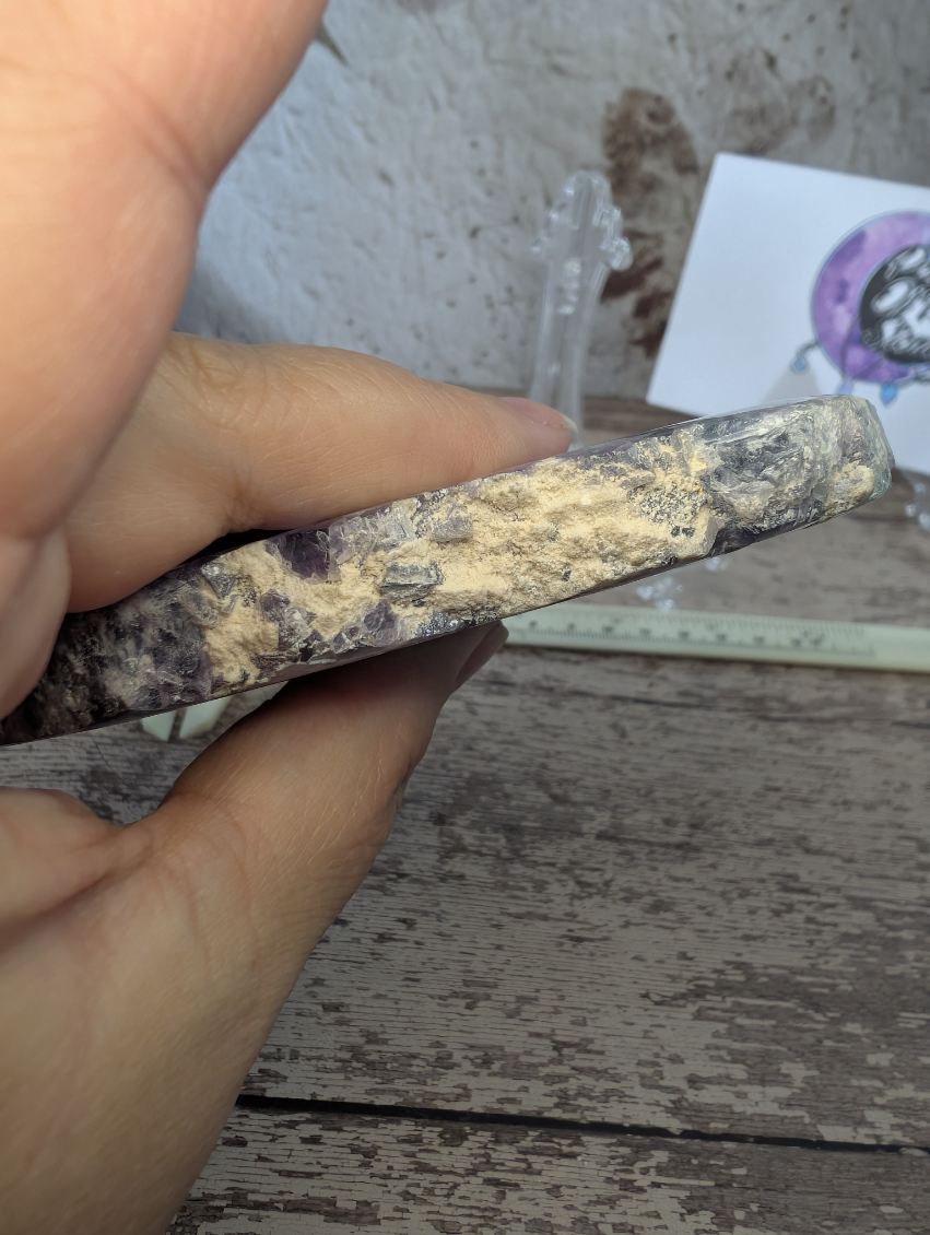 Rainbow Fluorite slab from Mexico