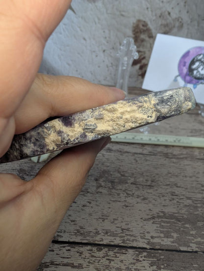 Rainbow Fluorite slab from Mexico
