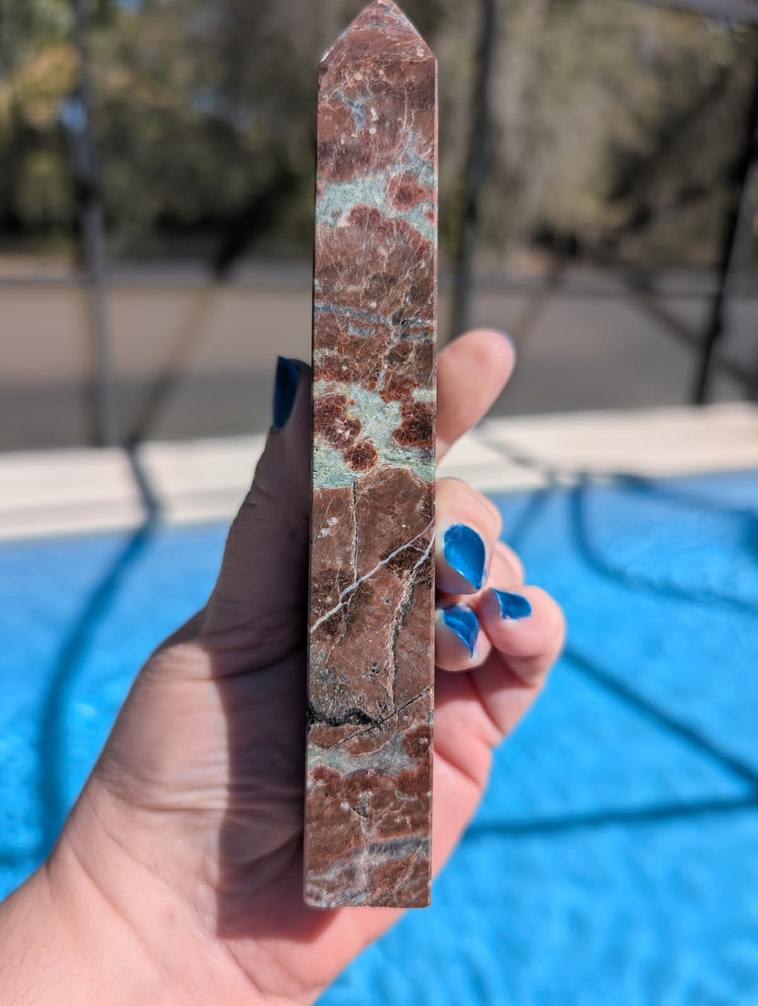 Green Plum Blossom Obelisk