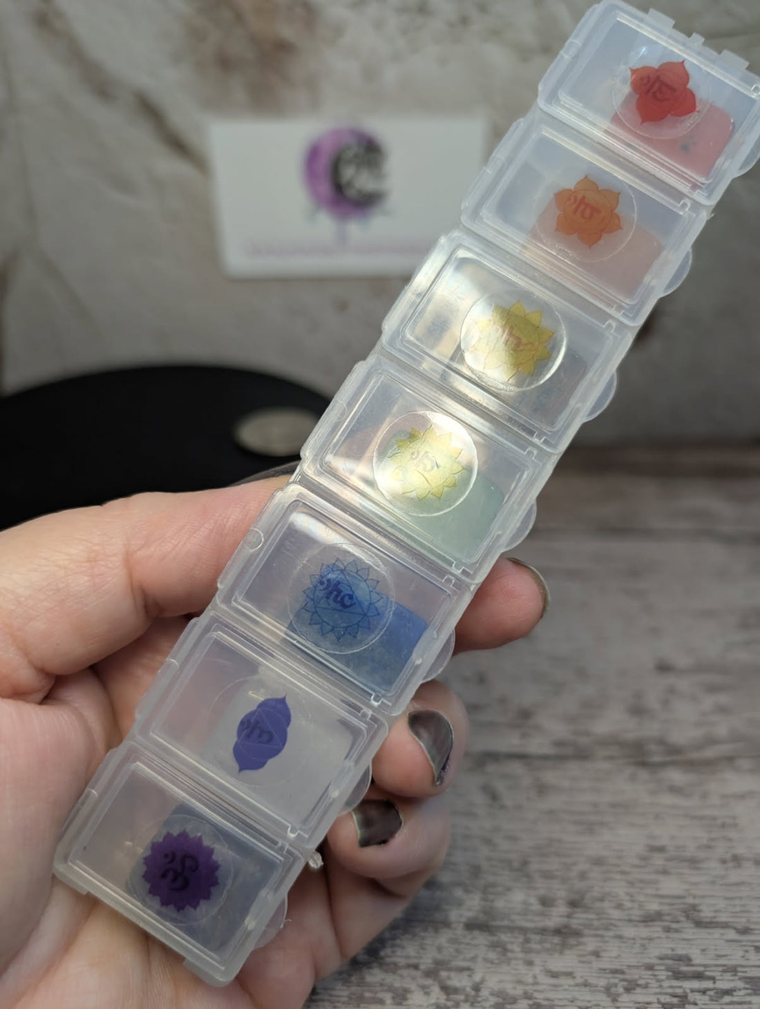 Chakra mini cube set