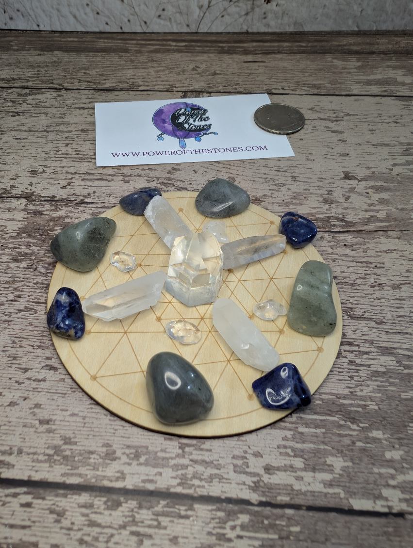 Crystal grid board set