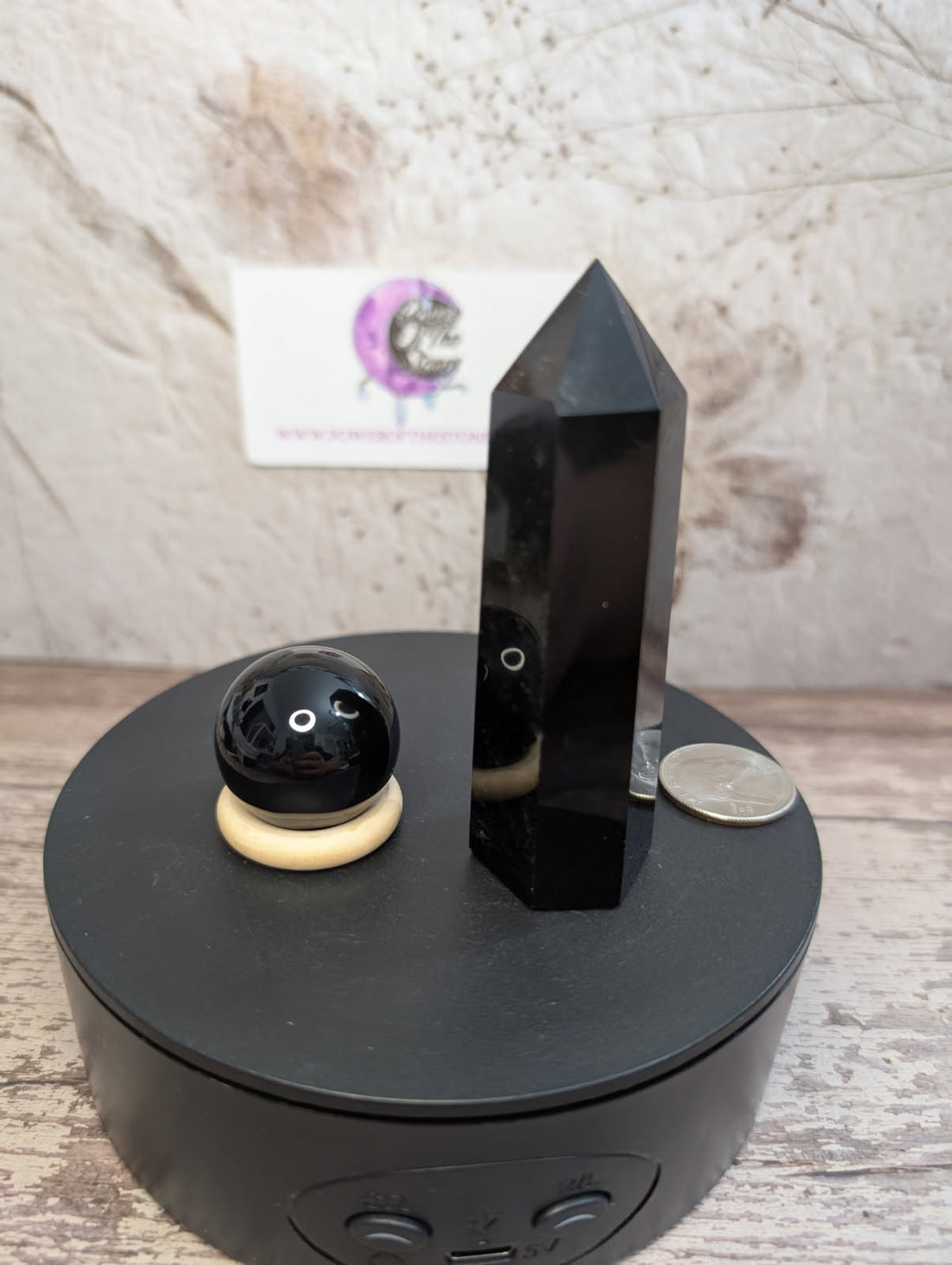 Black Obsidian Tower and Mini sphere bundle