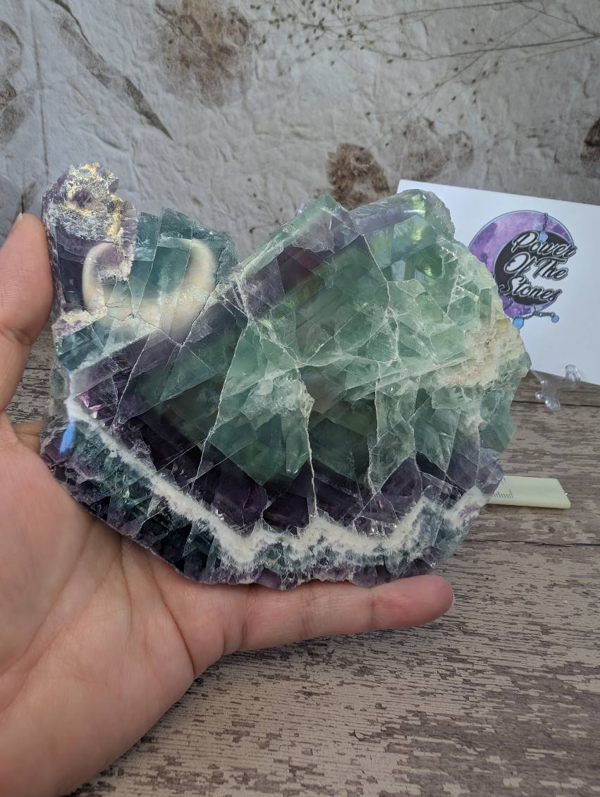 Rainbow Fluorite slab from Mexico