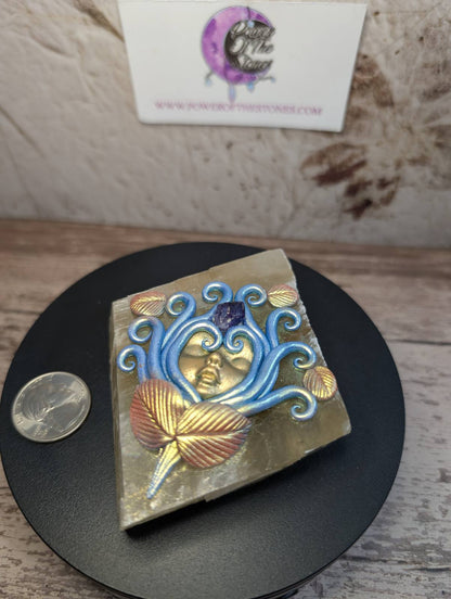 Honey Calcite Rhombus Nymph