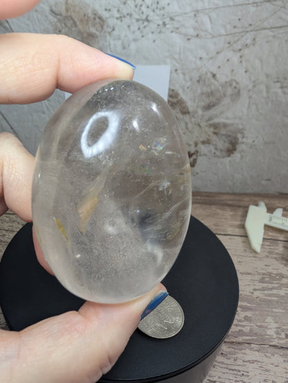Clear Quartz large palm stone