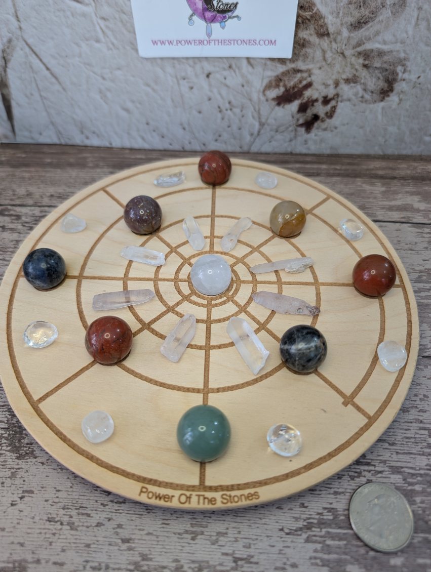 Crystal grid board set