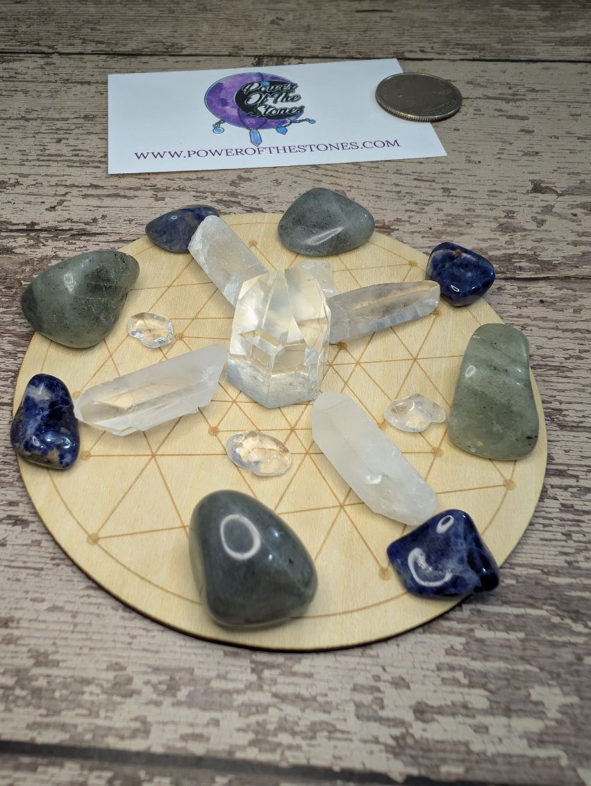 Crystal grid board set