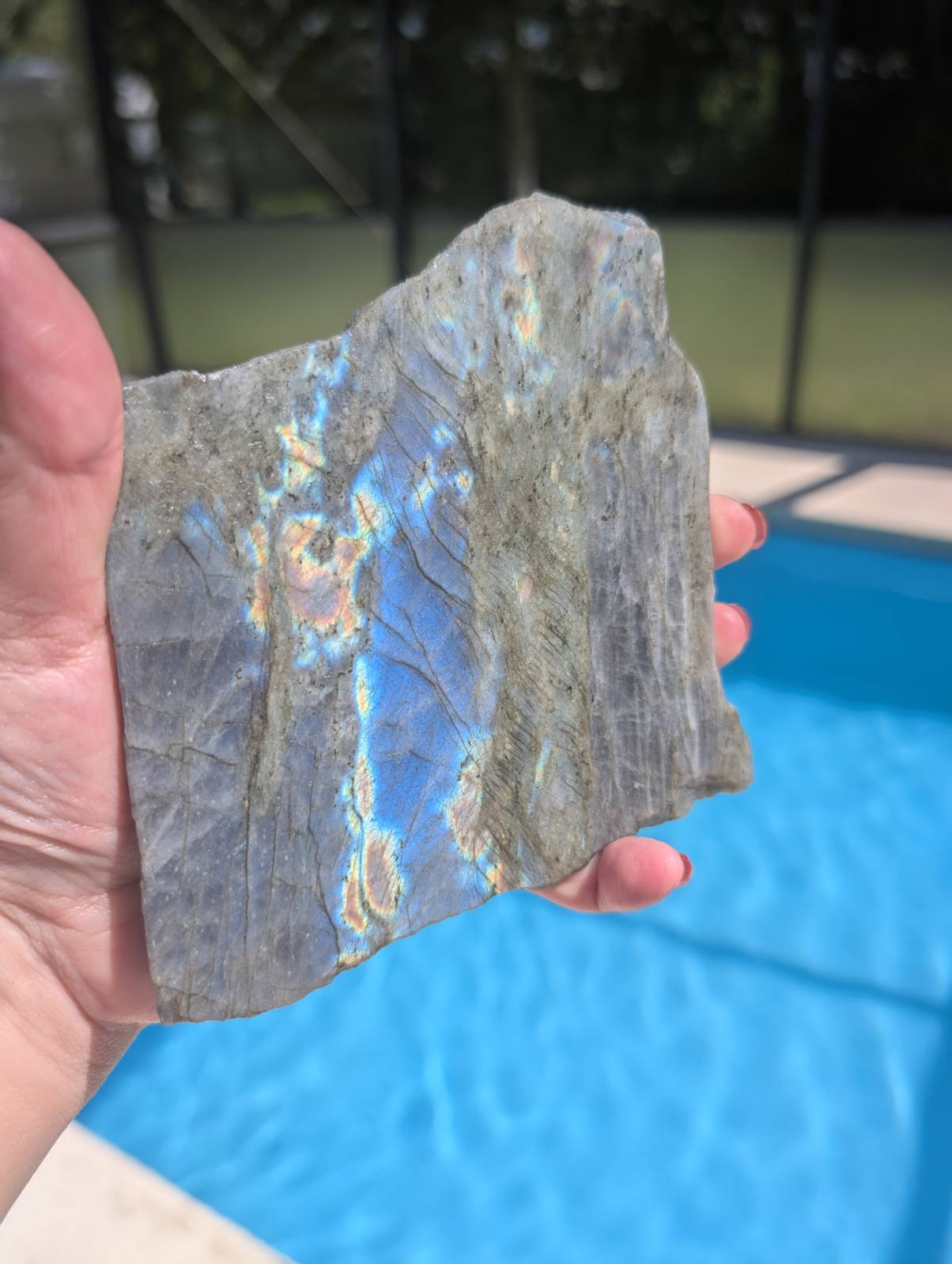 Labradorite thin slab