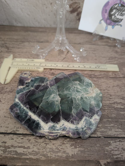 Rainbow Fluorite slab from Mexico