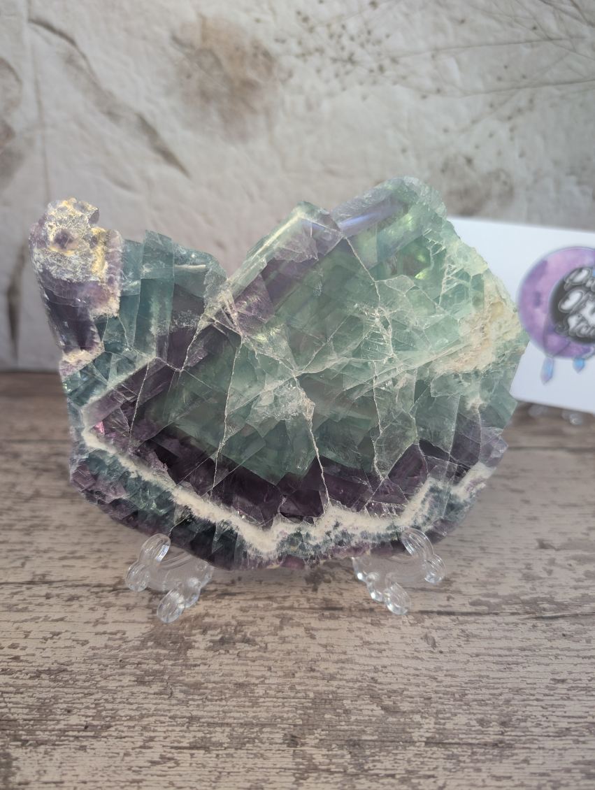 Rainbow Fluorite slab from Mexico