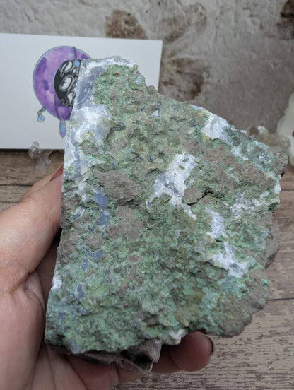 Raw Amethyst druzy on Agate Specimen