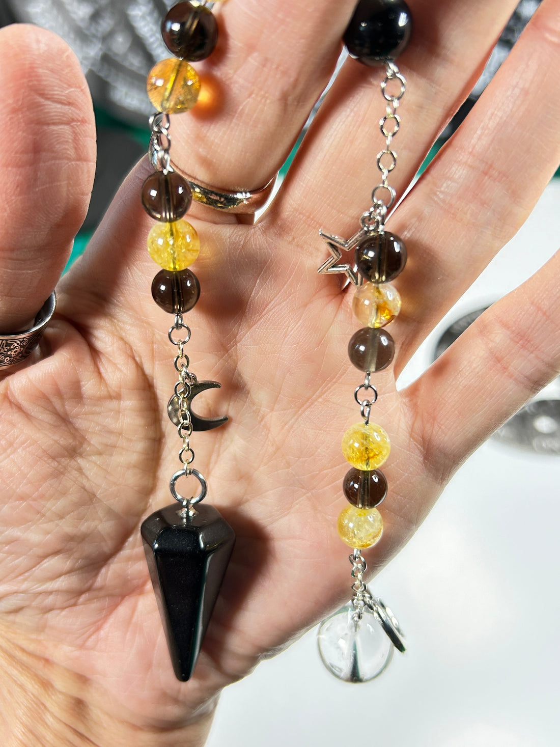 Large Obsidian Pendulum