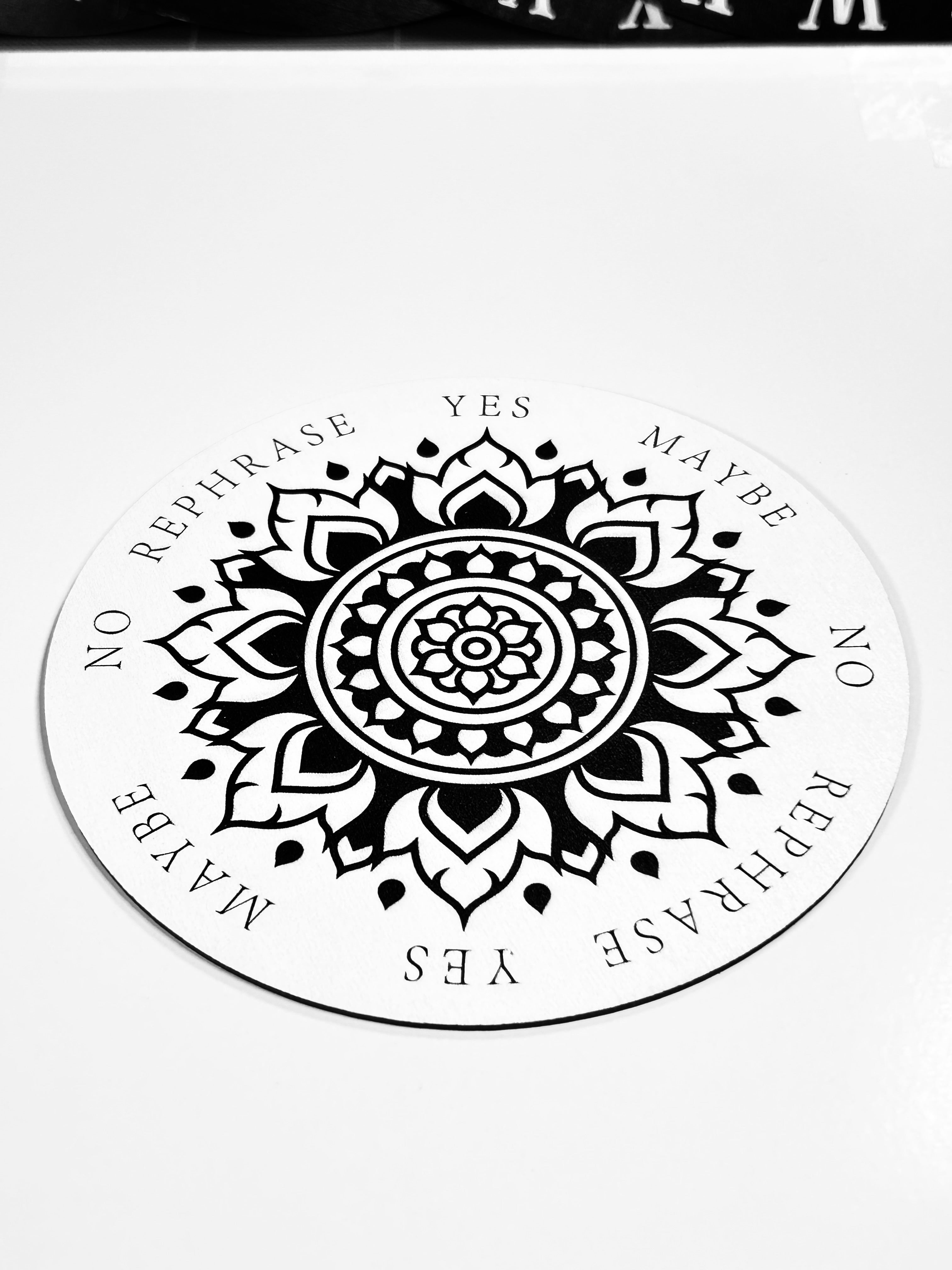 Mandala Pendulum Board, Double sided. 6"