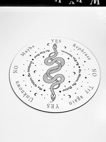 Snake Pendulum Board, Double Sided. 6"