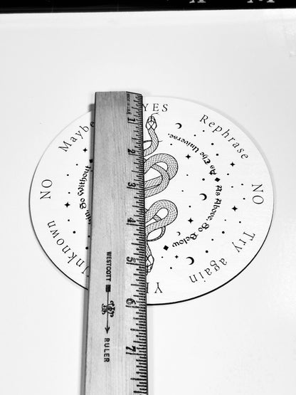 Snake Pendulum Board, Double Sided. 6"
