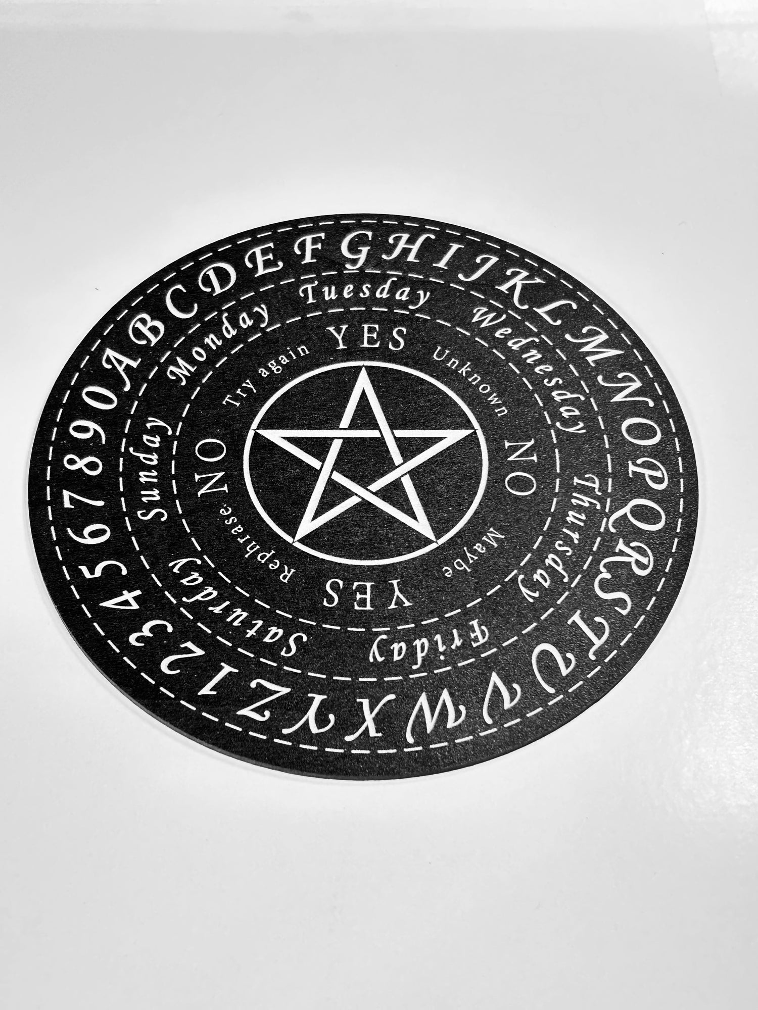 Pentagram Pendulum Board, Double Sided. 6"