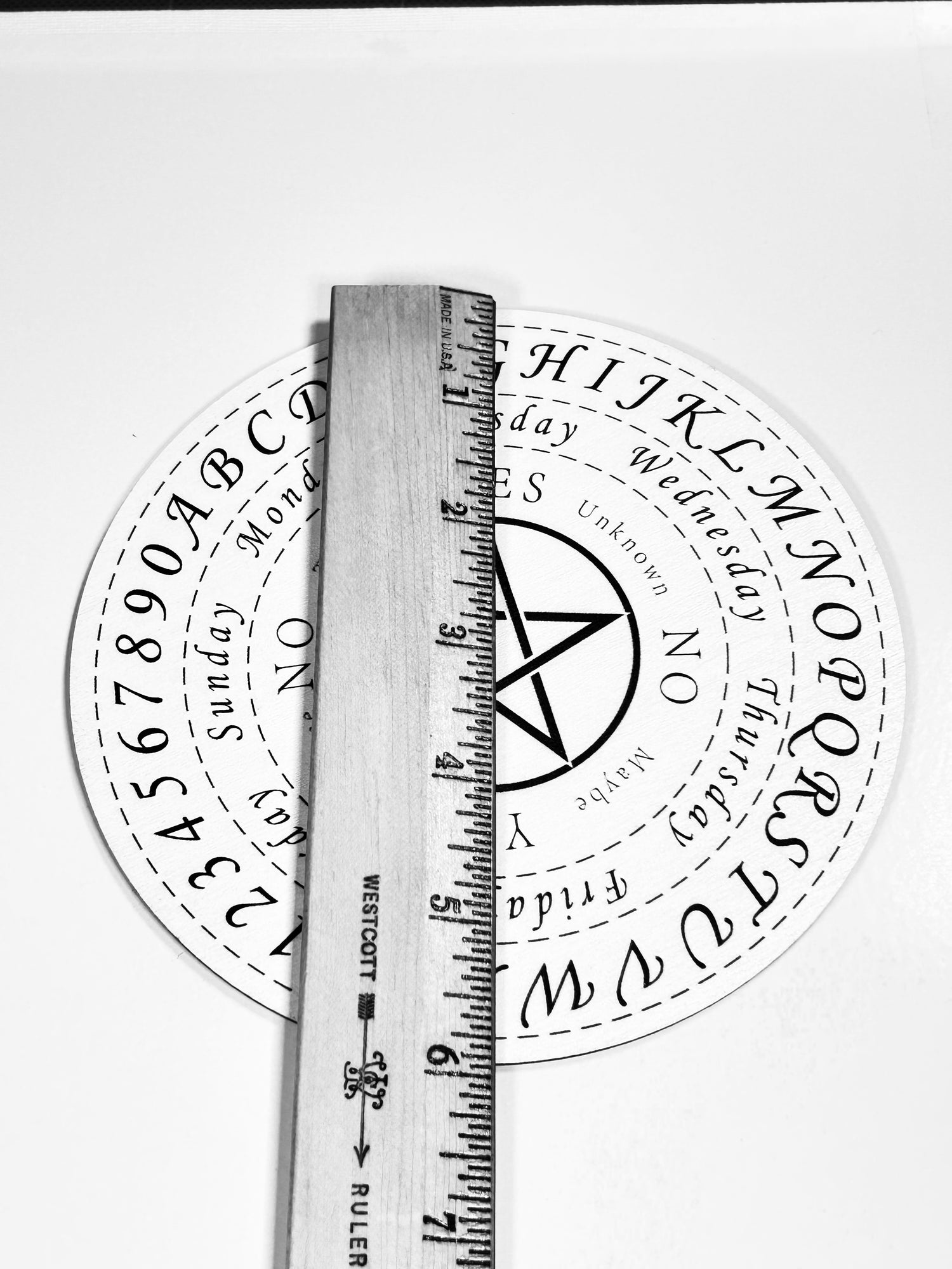 Pentagram Pendulum Board, Double Sided. 6"