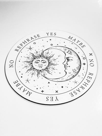Sun &amp; Moon Pendulum Board, Double Sided. 6"