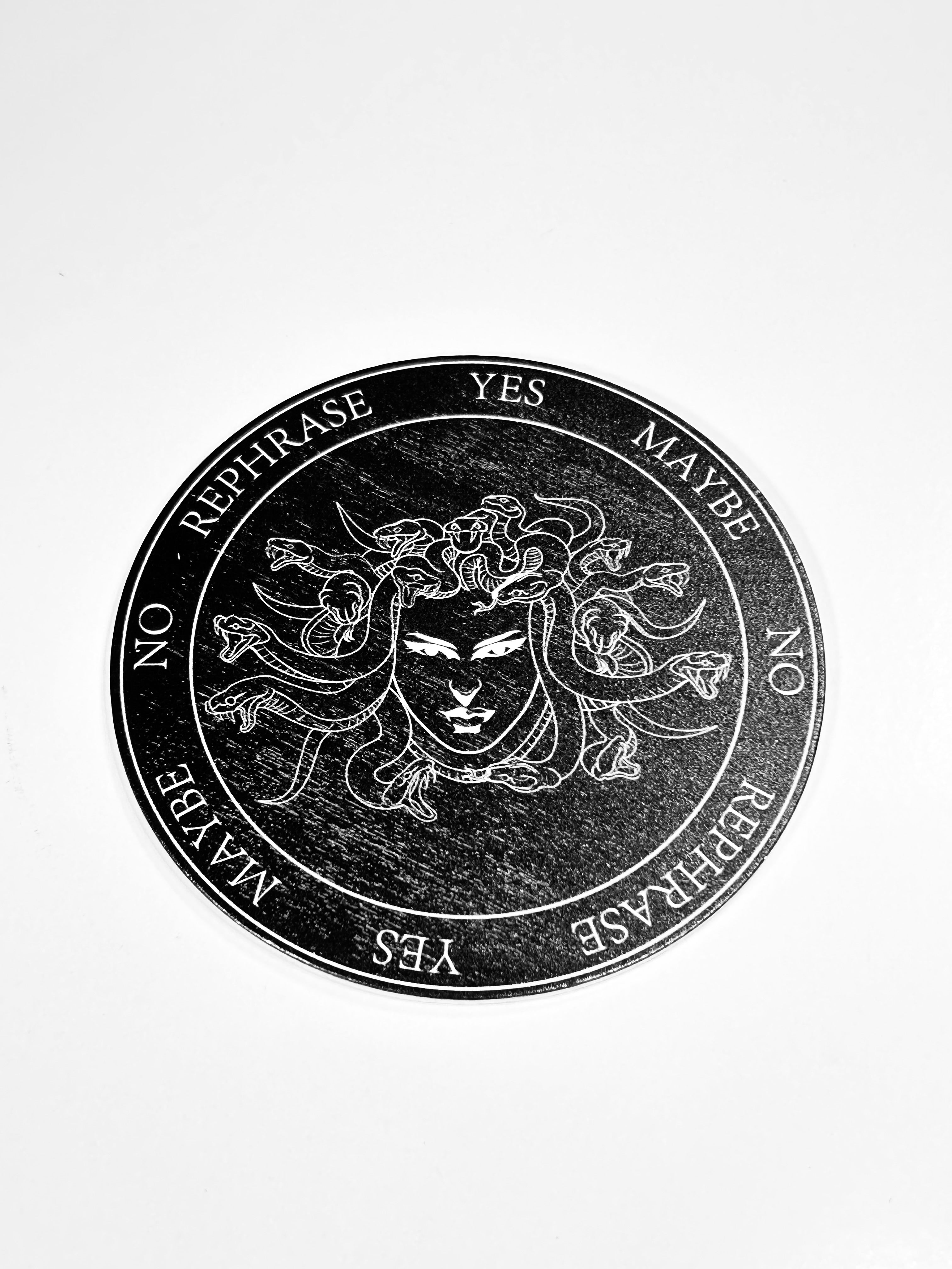 Small Medusa Pendulum Board, Double Sided. 4"