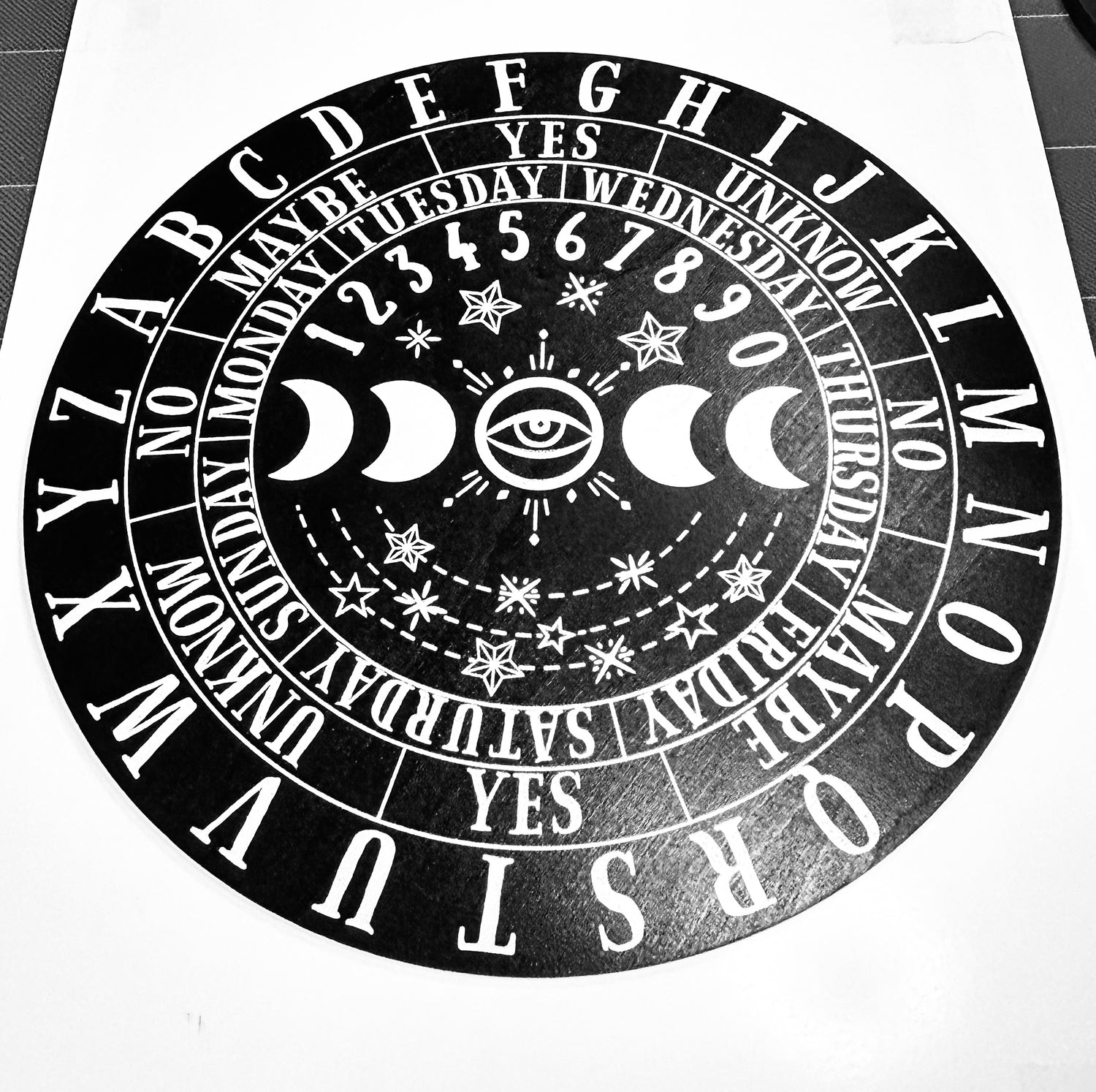 Large Moon Phase Pendulum Board, One Sided. 10"