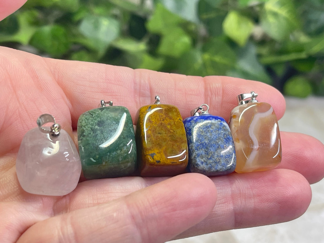 Mixed Tumble Stone Pendant Bundle